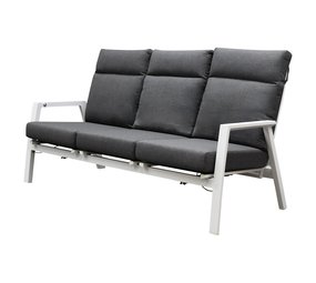 AVH-Collectie Vegas 3-zitsbank verstelbaar aluminium wit AVH-Collectie Vegas 3-zitsbank verstelbaar aluminium wit