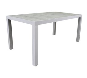 AVH-Collectie Fresno dining tuintafel 160x90xH74 cm wit AVH-Collectie Fresno dining tuintafel 160x90xH74 cm wit