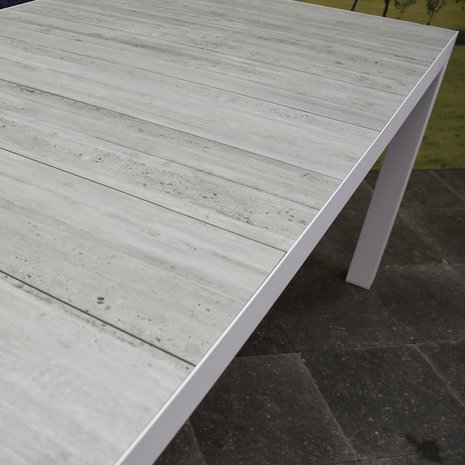 AVH-Collectie Fresno dining tuintafel 160x90xH74 cm wit AVH-Collectie Fresno dining tuintafel 160x90xH74 cm wit