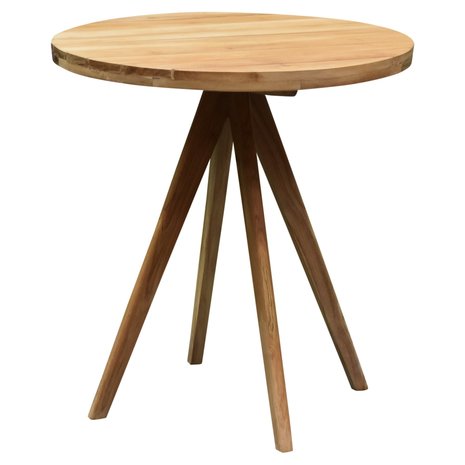 AVH-Collectie Cairo dining tuintafel 70 cm rond teakhout AVH-Collectie Cairo dining tuintafel 70 cm rond teakhout