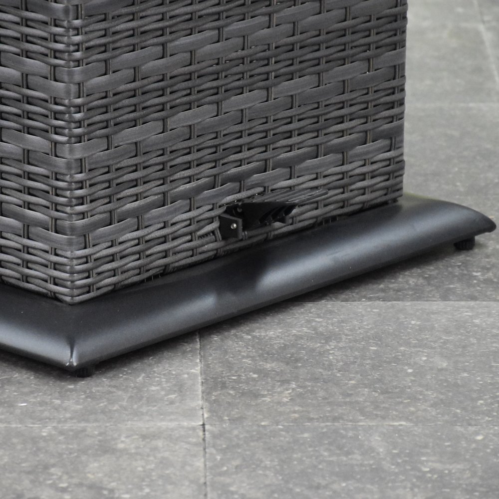 AVH-Collectie Ibiza premium dining loungeset 4 delig verstelbare tafel antraciet AVH-Collectie Ibiza premium dining loungeset 4 delig verstelbare tafel antraciet