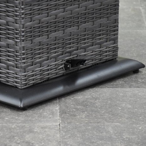 AVH-Collectie Ibiza premium dining loungeset 4 delig verstelbare tafel antraciet AVH-Collectie Ibiza premium dining loungeset 4 delig verstelbare tafel antraciet