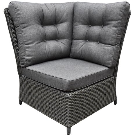 AVH-Collectie Ibiza premium dining loungeset 4 delig verstelbare tafel antraciet AVH-Collectie Ibiza premium dining loungeset 4 delig verstelbare tafel antraciet