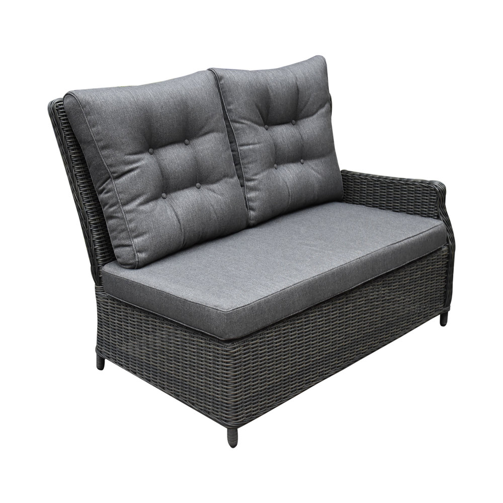 AVH-Collectie Ibiza premium dining loungeset 4 delig verstelbare tafel antraciet AVH-Collectie Ibiza premium dining loungeset 4 delig verstelbare tafel antraciet