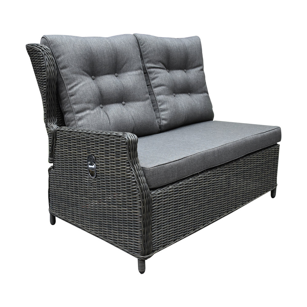 AVH-Collectie Ibiza premium dining loungeset 4 delig verstelbare tafel antraciet AVH-Collectie Ibiza premium dining loungeset 4 delig verstelbare tafel antraciet