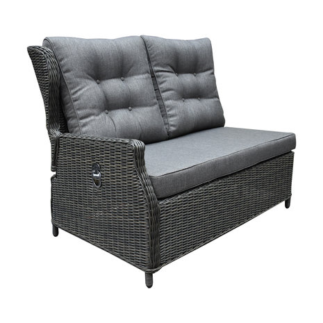 AVH-Collectie Ibiza premium dining loungeset 4 delig verstelbare tafel antraciet AVH-Collectie Ibiza premium dining loungeset 4 delig verstelbare tafel antraciet