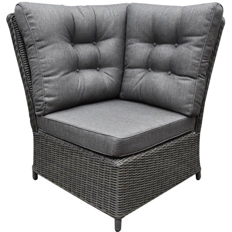 AVH-Collectie Ibiza premium dining verstelbare hoek loungeset 7 delig antraciet met verstelbare tafel AVH-Collectie Ibiza premium dining verstelbare hoek loungeset 7 delig antraciet met verstelbare tafel