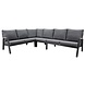 AVH-Collectie Santika dining hoek loungeset 5 delig met verstelbare tafel antraciet AVH-Collectie Santika dining hoek loungeset 5 delig met verstelbare tafel antraciet