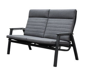 AVH-Collectie Monaco 2-zitsbank verstelbaar aluminium antraciet AVH-Collectie Monaco 2-zitsbank verstelbaar aluminium antraciet