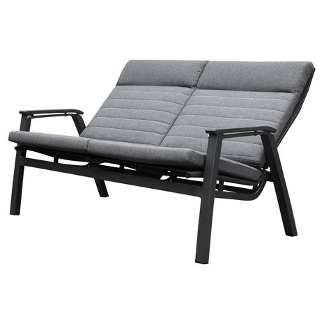 AVH-Collectie Monaco lounge balkonset 5 delig verstelbaar antraciet AVH-Collectie Monaco lounge balkonset 5 delig verstelbaar antraciet