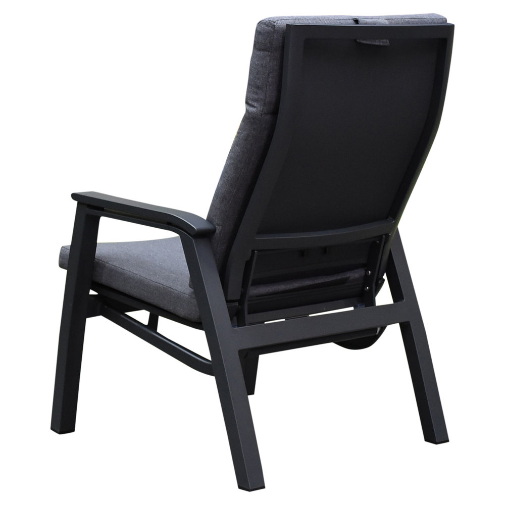 AVH-Collectie Monaco lounge balkonset 4 delig verstelbaar antraciet AVH-Collectie Monaco lounge balkonset 4 delig verstelbaar antraciet