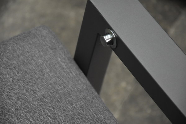 AVH-Collectie Vegas verstelbare stoel bank loungeset 4-delig antraciet aluminium AVH-Collectie Vegas verstelbare stoel bank loungeset 4-delig antraciet aluminium