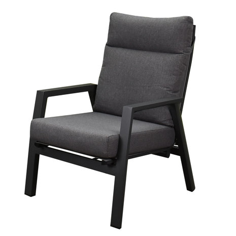 AVH-Collectie Vegas stoel bank loungeset 4 delig verstelbaar antraciet aluminium AVH-Collectie Vegas stoel bank loungeset 4 delig verstelbaar antraciet aluminium