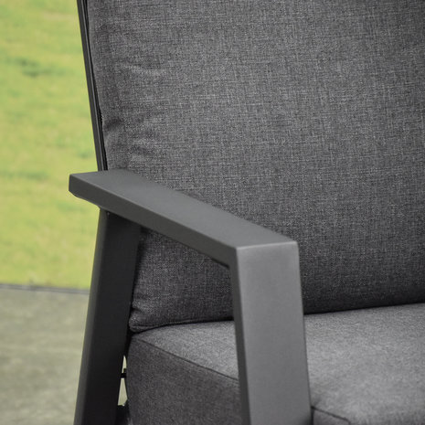 AVH-Collectie Vegas stoel bank loungeset 4 delig verstelbaar antraciet aluminium AVH-Collectie Vegas stoel bank loungeset 4 delig verstelbaar antraciet aluminium