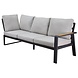 AVH-Collectie Lola hoek loungeset 4 delig aluminium teak antraciet AVH-Collectie Lola hoek loungeset 4 delig aluminium teak antraciet
