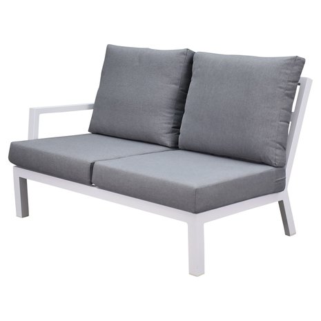 AVH-Collectie New York hoek loungeset 4 delig aluminium wit AVH-Collectie New York hoek loungeset 4 delig aluminium wit