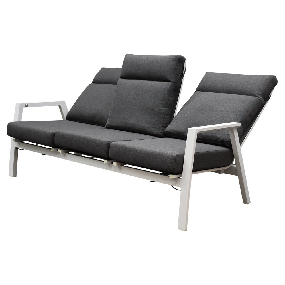 AVH-Collectie Vegas stoel bank loungeset 6 delig verstelbaar wit AVH-Collectie Vegas stoel bank loungeset 6 delig verstelbaar wit