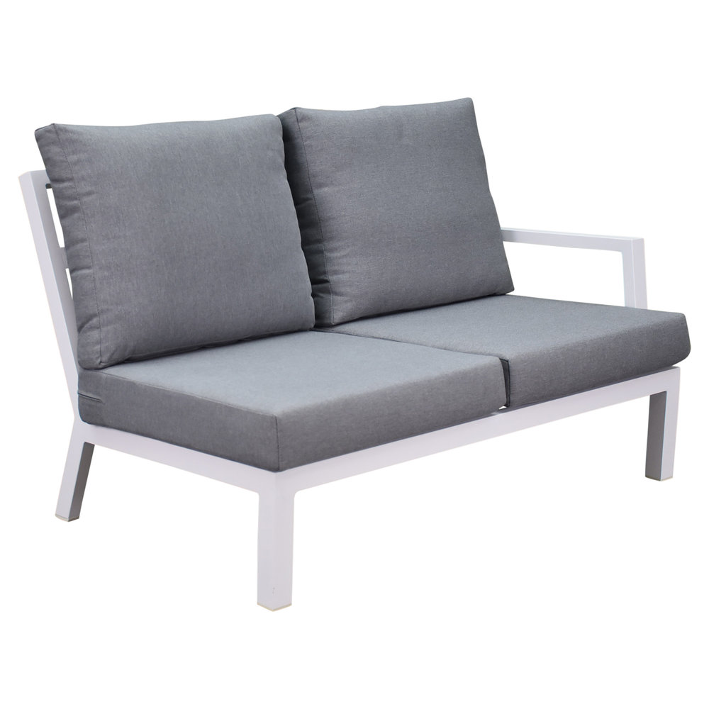 AVH-Collectie New york hoek loungeset 5 delig aluminium wit AVH-Collectie New york hoek loungeset 5 delig aluminium wit