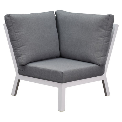 AVH-Collectie New york hoek loungeset 5 delig aluminium wit AVH-Collectie New york hoek loungeset 5 delig aluminium wit