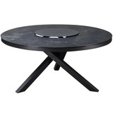 AVH-Collectie New Valley dining tuintafel 150xH74 cm rond antraciet