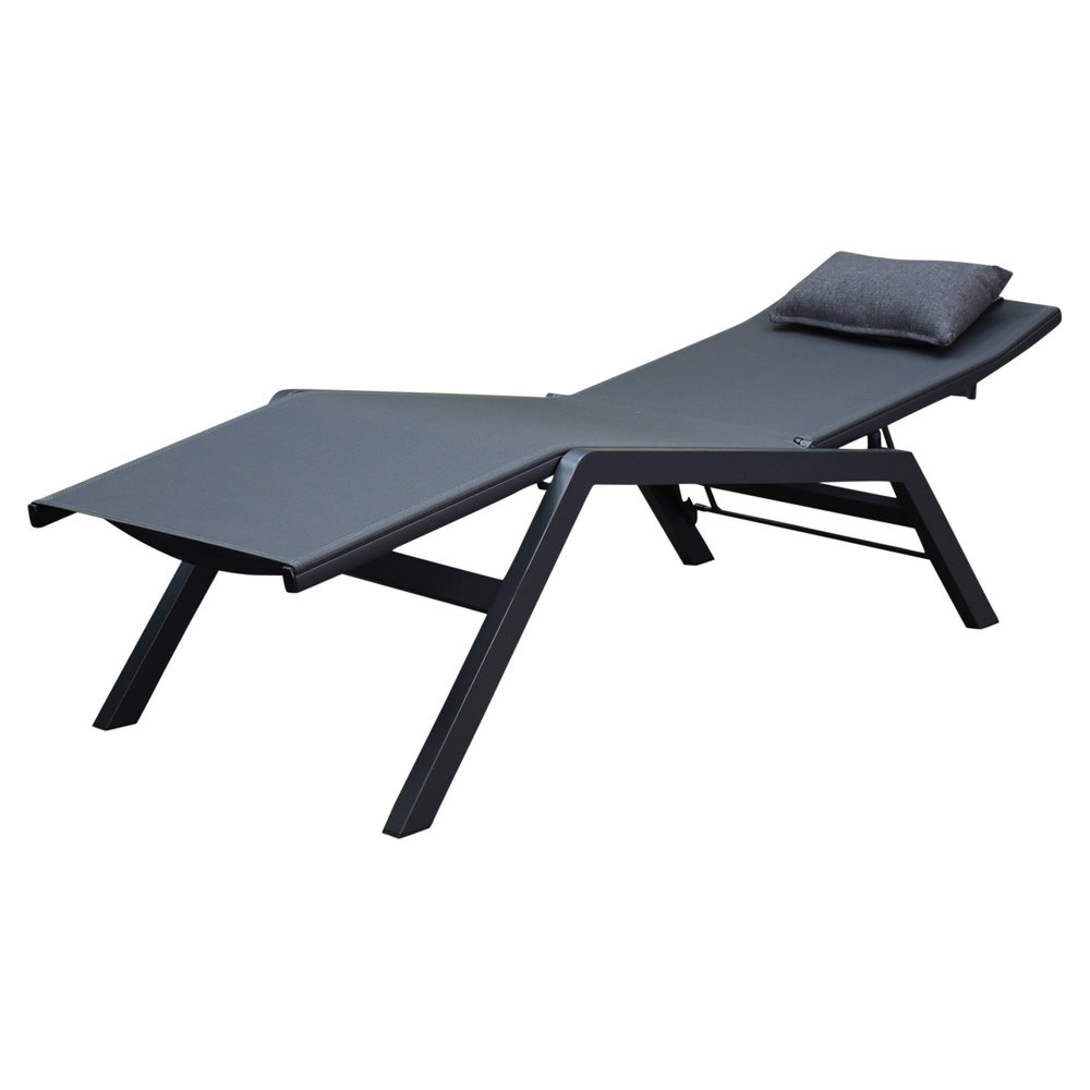 AVH-Collectie Monaco ligbed antraciet textileen AVH-Collectie Monaco ligbed antraciet textileen