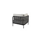4 Seasons Outdoor Fabrice hoekelement met 3 kussens antraciet 4 Seasons Outdoor Fabrice hoekelement met 3 kussens antraciet