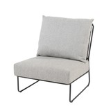 4 Seasons Outdoor Balade middenelement met 2 kussens antraciet 4 Seasons Outdoor Balade middenelement met 2 kussens antraciet