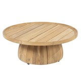 4 Seasons Outdoor Pablo lounge tuintafel 80 cm rond H30 cm teak 4 Seasons Outdoor Pablo lounge tuintafel 80 cm rond H30 cm teak