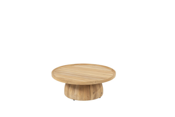 4 Seasons Outdoor Pablo lounge tuintafel 80 cm rond H30 cm teak 4 Seasons Outdoor Pablo lounge tuintafel 80 cm rond H30 cm teak