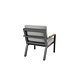 4 Seasons Outdoor Laatste stoel Proton low dining tuinstoel met armleuning met 2 kussens antraciet 4 Seasons Outdoor Laatste stoel Proton low dining tuinstoel met armleuning met 2 kussens antraciet