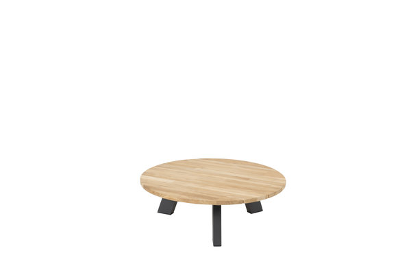 4 Seasons Outdoor Cosmic loungetafel teak rond 78x25 cm slate antraciet 4 Seasons Outdoor Cosmic loungetafel teak rond 78x25 cm slate antraciet