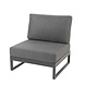 4 Seasons Outdoor Kioto modulair middenelement antraciet met 2 kussens 4 Seasons Outdoor Kioto modulair middenelement antraciet met 2 kussens