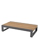 4 Seasons Outdoor Kioto loungetafel teak antraciet 120x65 cm 4 Seasons Outdoor Kioto loungetafel teak antraciet 120x65 cm