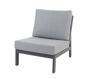 4 Seasons Outdoor Gigi middenelement antraciet met 2 kussens 4 Seasons Outdoor Gigi middenelement antraciet met 2 kussens