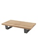 4 Seasons Outdoor Emerald loungetafel teak antraciet 120x66,5x24 cm 4 Seasons Outdoor Emerald loungetafel teak antraciet 120x66,5x24 cm