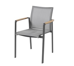 4 Seasons Outdoor Cortina stapelstoel antraciet Taste 4SO 4 Seasons Outdoor Cortina stapelstoel antraciet Taste 4SO