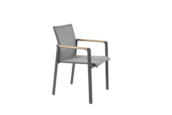 4 Seasons Outdoor Cortina stapelstoel antraciet Taste 4SO 4 Seasons Outdoor Cortina stapelstoel antraciet Taste 4SO