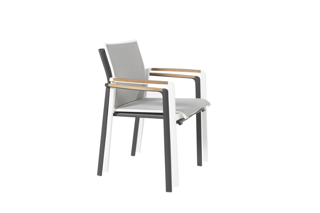 4 Seasons Outdoor Cortina stapelstoel antraciet Taste 4SO 4 Seasons Outdoor Cortina stapelstoel antraciet Taste 4SO