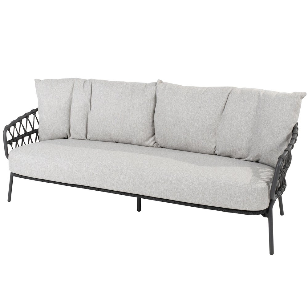 4 Seasons Outdoor Calpi 3-zits lounge bank met 3 kussens antraciet 4 Seasons Outdoor 4 Seasons Outdoor Calpi 3-zits lounge bank met 3 kussens antraciet 4 Seasons Outdoor