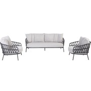 4 Seasons Outdoor Calpi stoel bank loungeset 3 delig rope 4 Seasons Outdoor