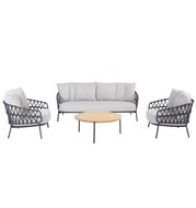 4 Seasons Outdoor Calpi stoel bank loungeset 4 delig rope 4 Seasons Outdoor
