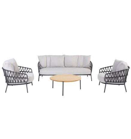 4 Seasons Outdoor Calpi stoel bank loungeset 4 delig rope 4 Seasons Outdoor 4 Seasons Outdoor Calpi stoel bank loungeset 4 delig rope 4 Seasons Outdoor