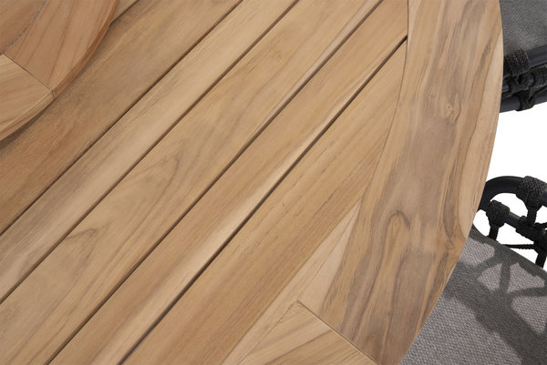 4 Seasons Outdoor Saba Calpi low dining tuinset 8 delig 160 cm rond 4 Seasons Outdoor 4 Seasons Outdoor Saba Calpi low dining tuinset 8 delig 160 cm rond 4 Seasons Outdoor