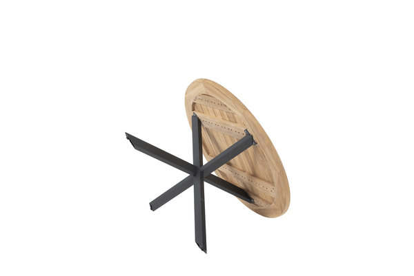 Taste 4SO Prado dining tuintafel 130 cm rond teak met alu onderstel Taste 4SO Taste 4SO Prado dining tuintafel 130 cm rond teak met alu onderstel Taste 4SO
