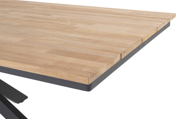 4 Seasons Outdoor Minerva dining tuintafel 220x95xH75 cm teak alu 4 Seasons 4 Seasons Outdoor Minerva dining tuintafel 220x95xH75 cm teak alu 4 Seasons