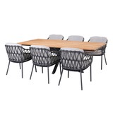 4 Seasons Outdoor Minerva Calpi dining tuinset 220x95xH75cm 7 delig 4 Seasons Outdoor 4 Seasons Outdoor Minerva Calpi dining tuinset 220x95xH75cm 7 delig 4 Seasons Outdoor