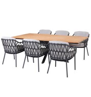 4 Seasons Outdoor Minerva Calpi dining tuinset 220x95xH75cm 7 delig 4 Seasons Outdoor
