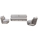 4 Seasons Outdoor Lugano stoel bank loungeset 3 delig pure 4 Seasons Outdoor 4 Seasons Outdoor Lugano stoel bank loungeset 3 delig pure 4 Seasons Outdoor