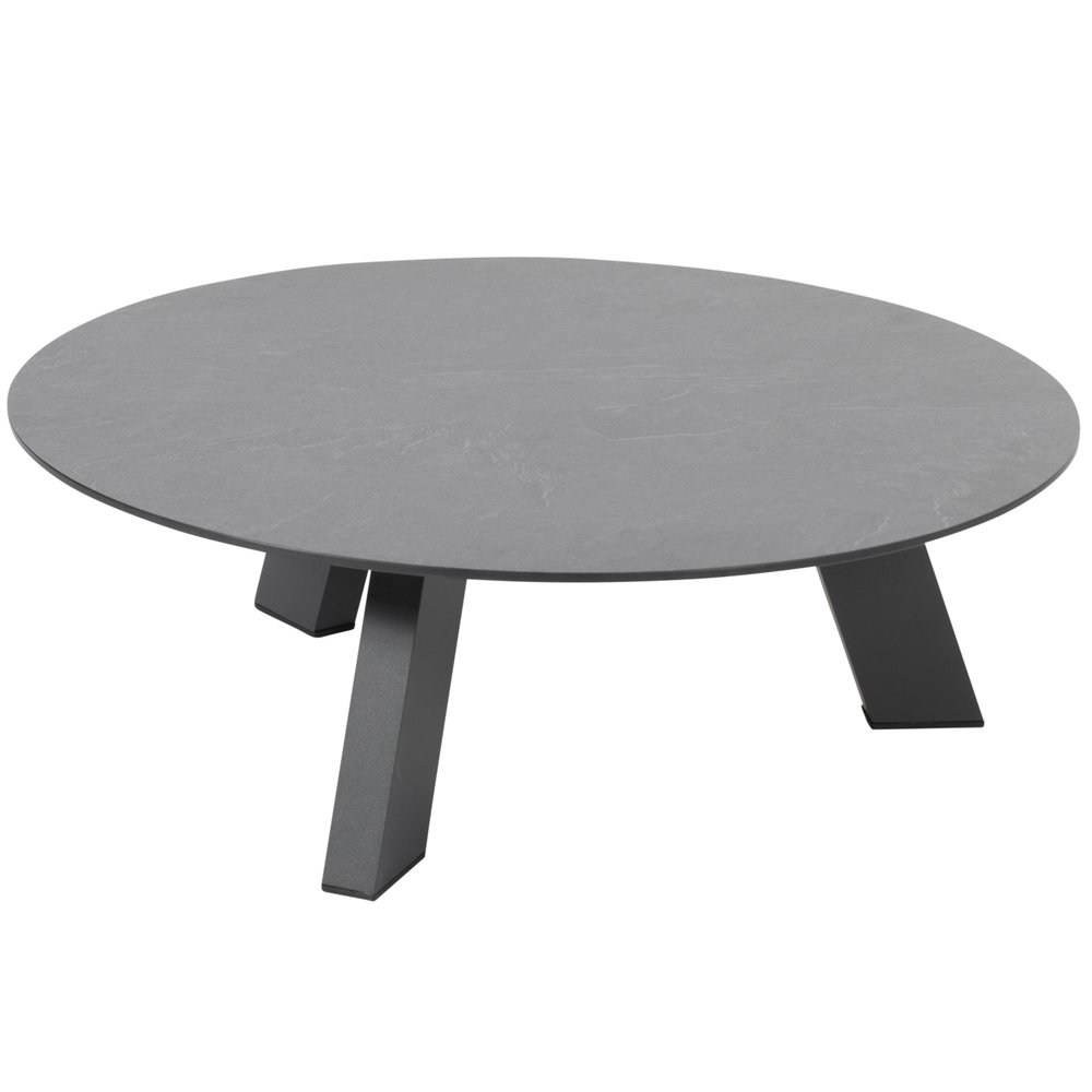 Pablo lounge tuintafel 80 cm rond H30 cm teak - AVH Outdoor Tuinmeubelen