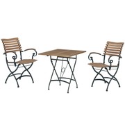 4 Seasons Outdoor Bellini Lindau bistroset 3-delig teak gietijzer 4 Seasons Outdoor